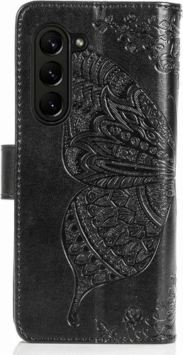 Miniatura 2 de Wallet Case for Samsung Galaxy Z Fold 5 Case Crystal Glitter Bling with Card Holder Stand Leather Flip Phone Case Diamond Butterfly Protective Case