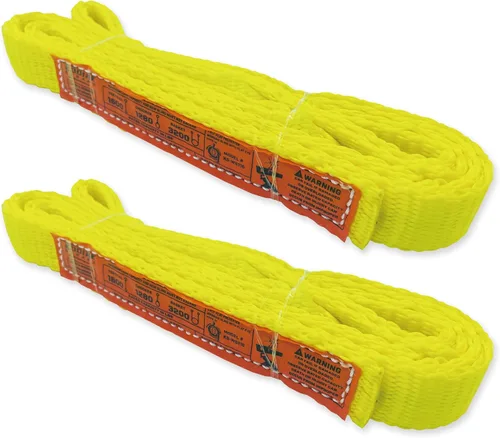 Miniatura 24 de Correa de 1 capa de 1" x 4 pies para elevación 2 paquetes Correas de amarre resistentes para aparejo, movimiento, remolque y elevación KODIAK STRAPS
