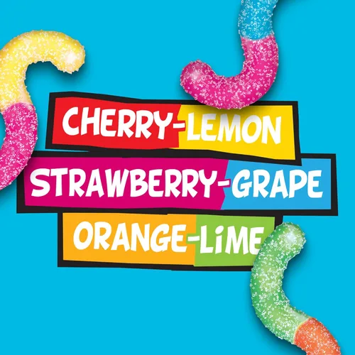 Miniatura 4 de Trolli - Gusanos de goma Sour Brite Crawlers, bolsa de caramelos a granel de 5 libras