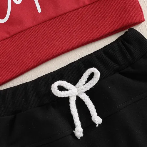 Miniatura 161 de BemeyourBBs Conjunto divertido de sudadera y pantalones de manga larga con letras divertidas para bebé niño y niño