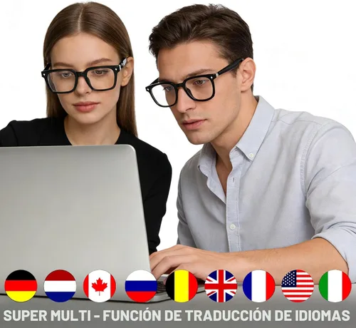 Miniatura 5 de Lentes inteligentes Bluetooth para hombres y mujeres, lentes inteligentes Ai con audio de oído abierto, control de voz, traducción en tiempo real