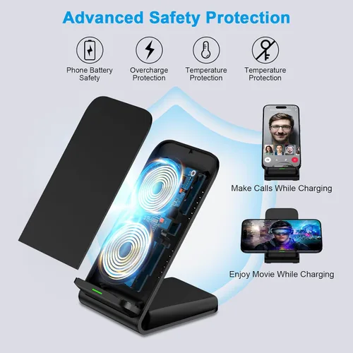 Miniatura 4 de Cargador inalámbrico Samsung Soporte de carga rápida para Samsung Galaxy S26 Ultra S26+ S26 S25 S24 S23 S22 S21 S20 Ultra FE, soporte de cargador