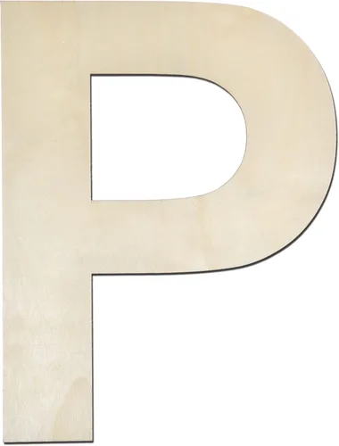 Miniatura 13 de Letra M de madera de 12 pulgadas de grosor, letra de madera grande sin terminar de 1/4 de pulgada de grosor para decoración de pared del hogar