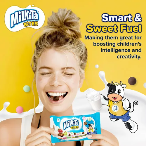 Miniatura 7 de Milkita Bites - Caramelos de leche – Dulces saludables bajos en azúcar con leche real para niños y adultos – Tamaño de bocado, caramelo sin gluten