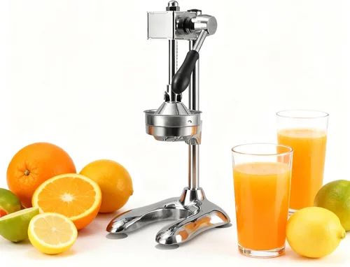 Miniatura 9 de Exprimidor de frutas prensado a mano, exprimidor de cítricos de hierro fundido, con molde de cabeza plana y molde de cabeza puntiaguda para Negro