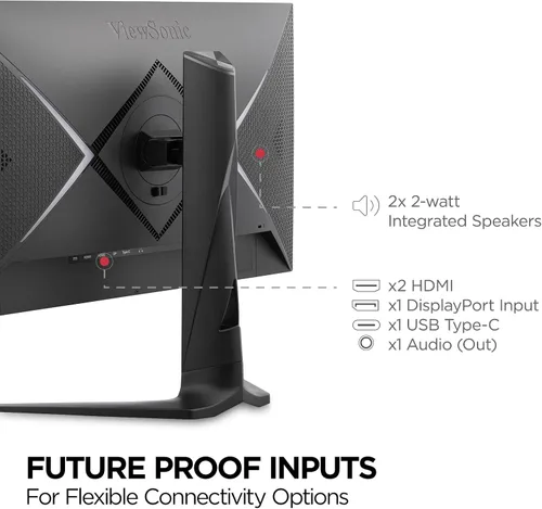 Miniatura 7 de ViewSonic XG2536 Monitor para juegos de 25 pulgadas 1080p, IPS con 280Hz y 0.5 ms para rendimiento de juegos élite, FreeSync Premium y compatible