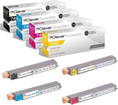 Miniatura 193 de CS compatible Xerox Phaser 6510/WorkCentre 6515 (106r03480) 2 cartuchos de tóner negro para Phaser 6510, WorkCentre 6515 2 negro