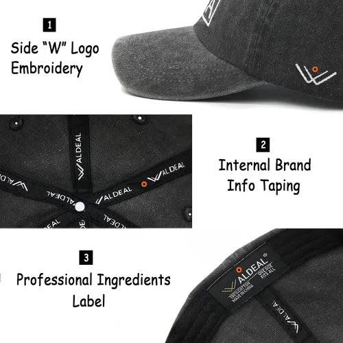 Miniatura 3 de Waldeal Sombrero de padre para perro, regalos para papá de perro, amante de las mascotas, gorra de béisbol ajustable de algodón desgastado