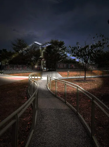 Miniatura 9 de Energía solar del anochecer al amanecer de aluminio negro al aire libre integrado LED AI-SSmart Sensing 1600 lúmenes CREE Area Path Luz
