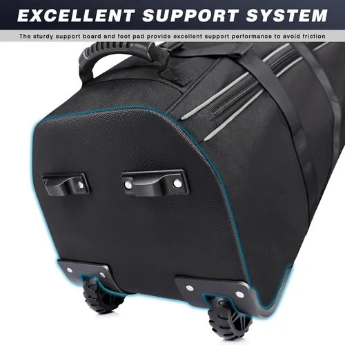 Miniatura 6 de CHAMPKEY Premium Soft-Padded Golf Travel Bags for Airlines - Travel Golf Gags for Airlines with Premium Oxford Fabric and Oversized Wheels