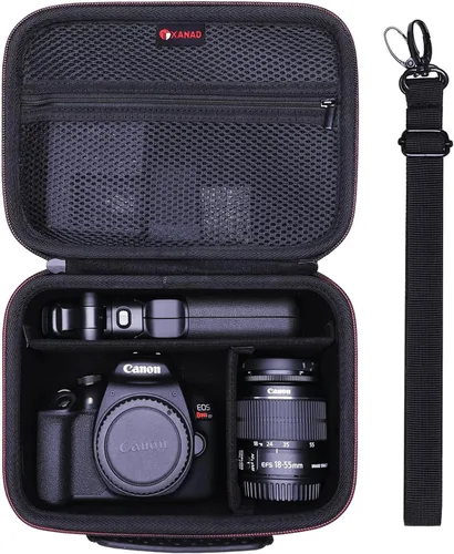 Miniatura 7 de XANAD Bolsa de cámara DSLR para cámaras sin espejo Canon EOS RebelT7/R100/R50/R6 Mark II/R50 V/R8/R10/R6 Mark III/R5 Mark II/RP SLR sin espejo