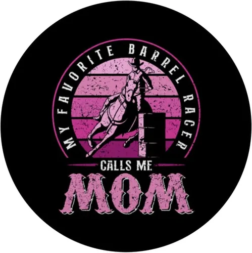 Miniatura 3 de My Favorite Barrel Racer Calls Me Mom Rodeo Barrel Racing PopSockets PopGrip intercambiables