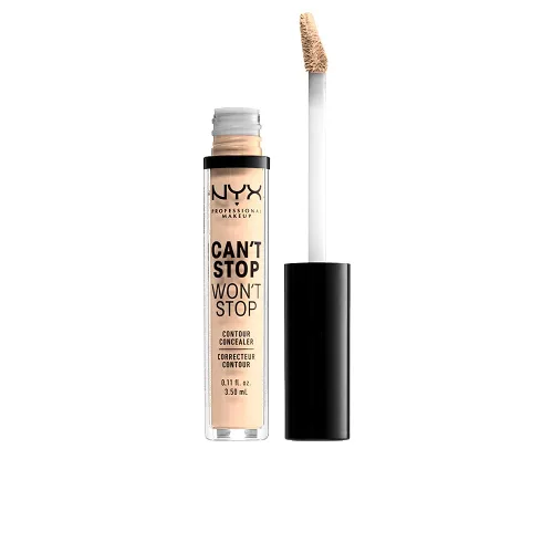 Miniatura 28 de NYX PROFESSIONAL MAKEUP Can't Stop Won't Stop - Corrector de contorno, 24 horas de cobertura total y acabado mate - Vainilla 06 VAINILLA