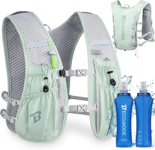 Miniatura 16 de BECOJADDE Chaleco de Hidratación Mochila para Correr para Hombres Mujeres, Mochila de Hidratación Ligera de 5L para Correr, Chaleco de Hidratación