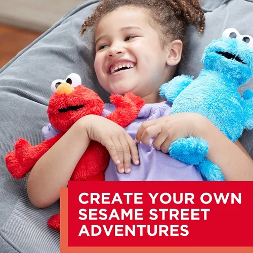 Miniatura 5 de Sesame Street Mini muñeca de Elmo de peluche: juguete Elmo de 10 pulgadas para niños pequeños y preescolares, juguete para niños de 1 año en adelante