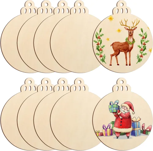 Miniatura 26 de Adornos de madera para cartas de amor para pintar de 7 pulgadas, tamaño grande, para el Día de la Madre, el Día de San Valentín, discos de madera
