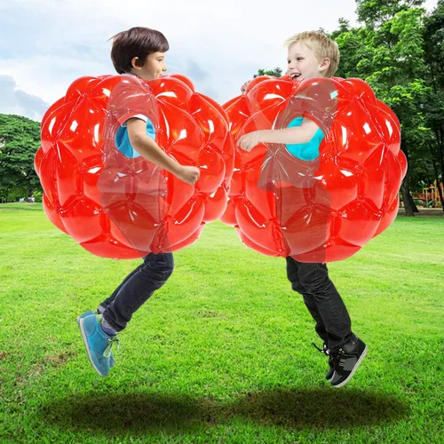 SUNSHINEMALL Paquete de 2 bolas inflables de parachoques para niños, bolas gigantes de zorb, bolas de sumo para hámster humano, bolas de burbujas