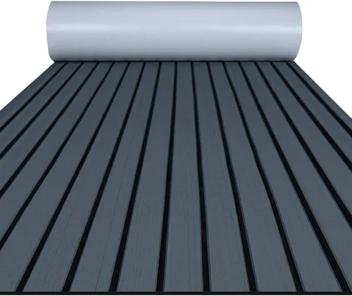 Miniatura 8 de FOCEAN Boat Flooring EVA Foam Boat Decking Faux Teak Marine Flooring Marine Mat Sheet for Motorboat Jon Boats Bass Boat RV Kayak, 94.5"x