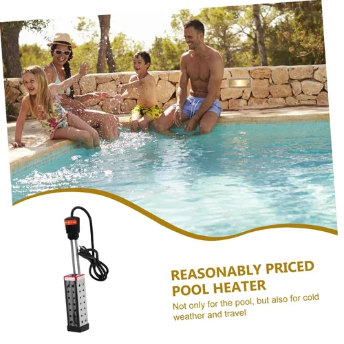 Miniatura 7 de ORFOFE Calentador de agua portátil de inmersión para piscina de 1500 W, calentador de agua duradero sobre el suelo con enchufe, ideal
