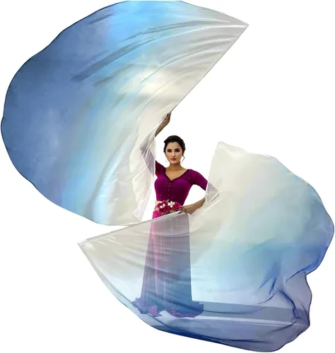 2 juegos de banderas de danza metálicas semicirculares con forma de alas de ángel de adoración de 55 x 78 pulgadas con varillas escalables -