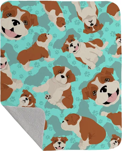 Miniatura 81 de Caroline's Treasures MLM1042LQB Airedale Terrier - Manta acolchada de 50 x 60 pulgadas, diseño de ilustraciones para cama, sofá, suave y ligera