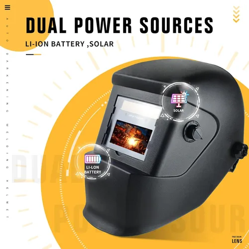 Miniatura 4 de Casco de soldadura TRQWH con luz, color verdadero, oscurecimiento automático, cascos de soldadura para hombres, capucha de soldadura con energía