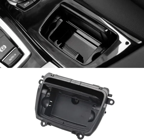 Jaronx Reemplazo del cenicero de consola central BMW para BMW Serie 5 F10 F11 520i 523i 525i 528i 530d 535i-Reemplazo para 51169206347 (inserto de