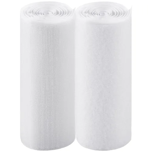 Miniatura 26 de Tiras adhesivas para tela (6 pies x 3/4 pulgadas), se pegan sin coser ni planchar, para ropa y cortinas, cinta de dobladillo de doble cara