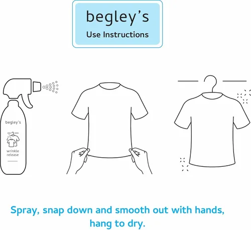 Miniatura 3 de Begley's Removedor de arrugas 3 en 1, liberación rápida de arrugas, removedor de adherencia estática, eliminador de olores y aerosol refrescante