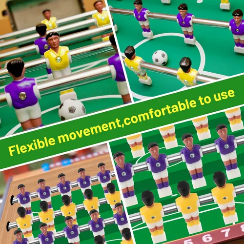 Miniatura 6 de Foosball Hombres Set Futbolín Jugador de Mesa de Fútbol Jugadores de Fútbol Piezas Jugador de Futbol