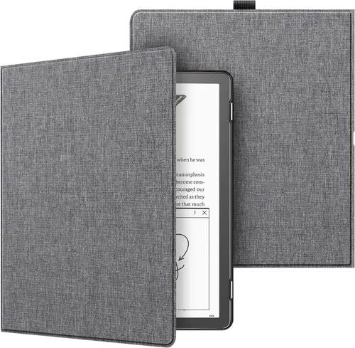 Miniatura 11 de Fintie Slimshell - Funda para Kindle Scribe de 10.2 pulgadas (versión 2024/2022) – Funda delgada y ligera de piel sintética de alta calidad, apagado
