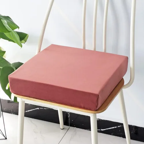 Miniatura 10 de vctops Cojín de espuma de terciopelo antideslizante suave con funda extraíble, para alivio y comodidad (verde, 20 x 20 x 2 pulgadas)