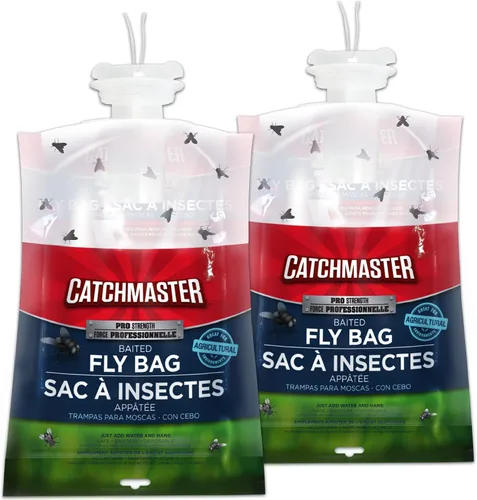 Miniatura 2 de Catchmaster Paquete de 20 trampas para moscas, bolsa para moscas y cinta para moscas, trampas para moscas de frutas para interiores y exteriores