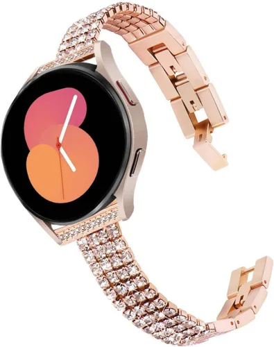 Miniatura 10 de DEALELE Correas compatibles con Samsung Galaxy Watch 6/6 Classic / 5/5 Pro / 4/4 Classic / 3 1.614 in / Active 2, correa de repuesto de metal de 1#