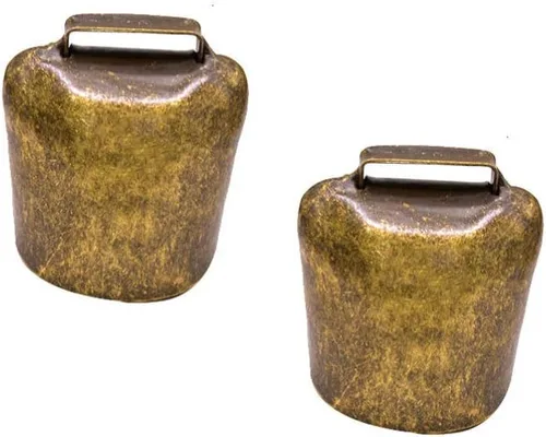 EXCEART 2 unids vaca caballo oveja pastando cobre campanas ganado cabra hierro campanas granja animal cobre fuerte bronce campana 0.92 oz