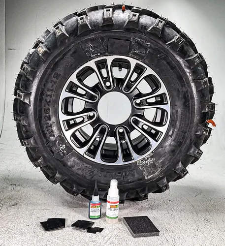 Miniatura 3 de Stop & Go SW1000 Kit de reparación de neumáticos sin cámara de pared lateral externa de emergencia de 14 piezas para pinchazos en ATV, UTV