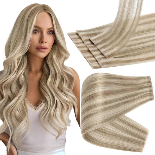 Miniatura 14 de Full Shine Invisi Edge - Extensiones de cabello con clip sin costuras, color negro azabache, cabello Remy inyectado de trama invisible para cabello