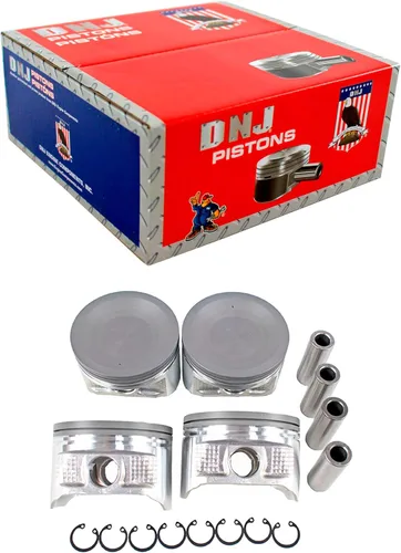 DNJ Juego de pistones P625 estándar para Nissan Altima Frontier Xterra 1998-2004 2.4L L4 16V DOHC 2389cc
