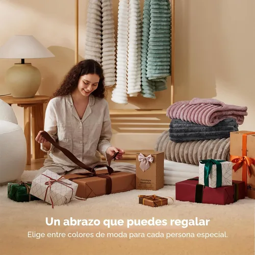 Miniatura 5 de Bedsure GentleSoft Mantas tamaño Queen para cama, mantas suaves y acogedoras para mujer, lindas mantas grandes de forro polar para niñas, lino, 90 x