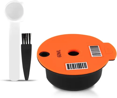 Miniatura 10 de Cápsulas de café recargables, cápsulas de café reutilizables de 7.4 fl oz para máquina de café Bosch Tas, cápsulas de café recargables con tapa
