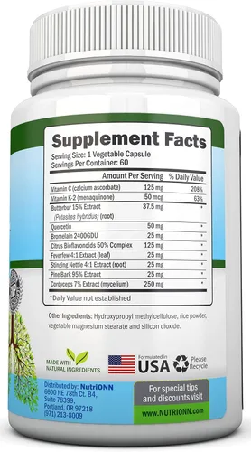 Miniatura 5 de NutriONN Desintoxicación y limpieza pulmonar - Ideal para fumadores - Extra fuerte - Suplementos 100% herbarios de salud pulmonar - Apoyo