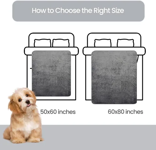 Miniatura 6 de Manta impermeable para perro, manta a prueba de orina para mascotas con protección de 3 capas, protector reversible de sherpa y franela