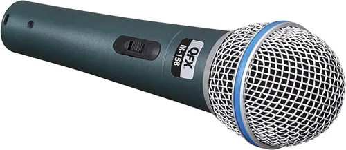 Miniatura 2 de QFX Micrófono dinámico para instrumentos, conector XLR (M-158), negro