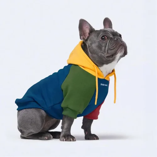 Miniatura 37 de Spark Paws Sudadera con capucha para perro, suéter de primera calidad para perros pequeños, medianos y grandes Trajes cálidos para bulldogs
