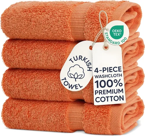 Miniatura 131 de Chakir Turkish Linens - Toallas turcas de 100% algodón, suaves y absorbentes (4 paños, color gris)
