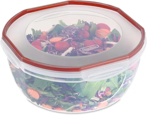 Miniatura 8 de Sterilite Recipiente ultra sellado de 4.7 cuartos de galón, recipiente grande hermético para almacenamiento de alimentos, tapa de cierre, apto