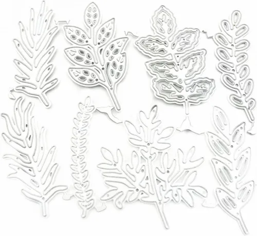 Miniatura 4 de hinana Juego de 8 troqueles de hoja de metal, varias hojas de corte de flores, plantillas de corte para manualidades, álbumes de recortes, álbumes