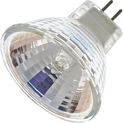 Satco S3195 - Bombilla halógena MR11 de 10 W, base GZ4, 12 voltios, transparente, SP 12 haz, sin lente, transparente