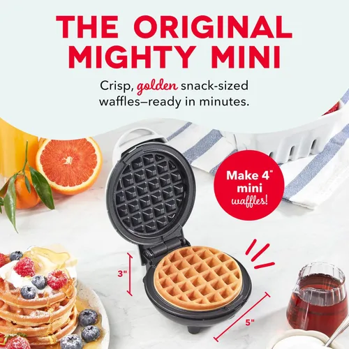 Miniatura 2 de Dash Mini Waffle Maker- Compact Electric Iron for Creative Homemade Treats - PTFE nonstick surface - Easy-to-Clean - Perfect for Kids & Families