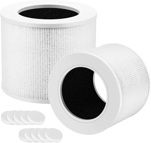 Miniatura 59 de Filtro de repuesto HE401 para purificador de aire Shark 4 compatible con purificador de aire con ventilador Shark 4 HE400, HE401C, HE401NP, HE402